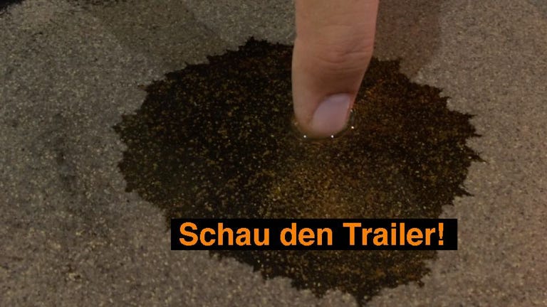 Experiment: Spülmittel zerstört Oberflächenspannung