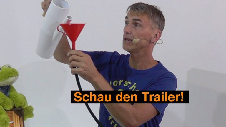 Experiment: Wasserdruck aus großer Höhe